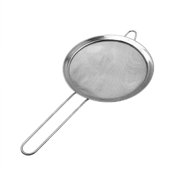 18cm Sieve Strainer Stainless Steel Wire Mesh Flour Food Griddle Hand Kitchen