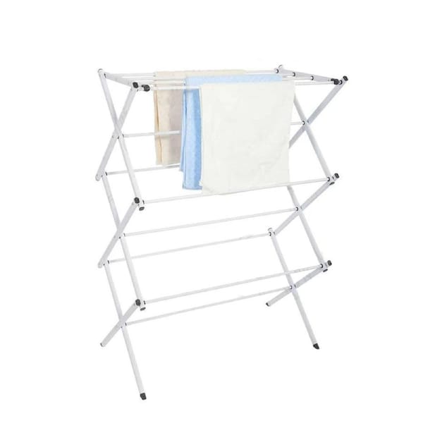 3 Tiers Folding Clothes Horse Airer Drying Rack Laundry Dryer Indoor Outdoor