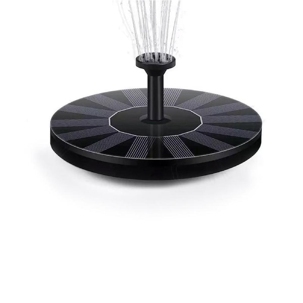 Outdoor Solar Powered Floating Bird Bath Water Fountain Pump Garden Pond