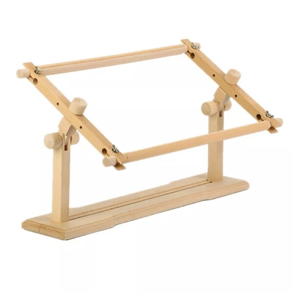 Rotated Embroidery Frame Stand Adjustable Cross Stitch Frame Needlepoint Table