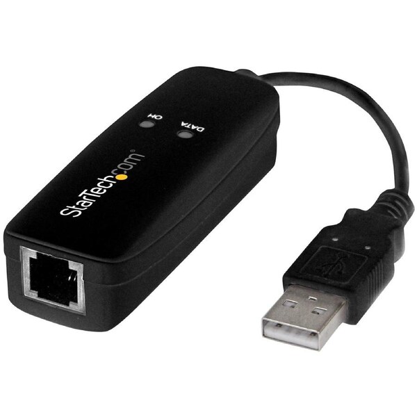 StarTech.com 56K USB V.92 External Dial-Up Fax Modem — Hardware-Based