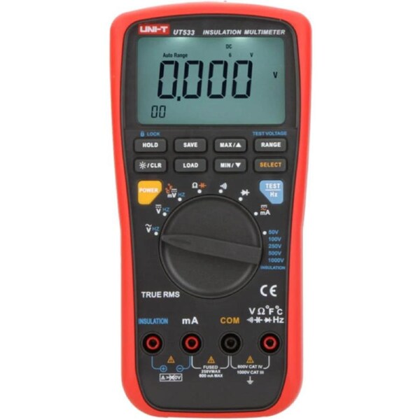 UNI-T Insulation True Rms Multimeter Auto Ranging Resistance Temp