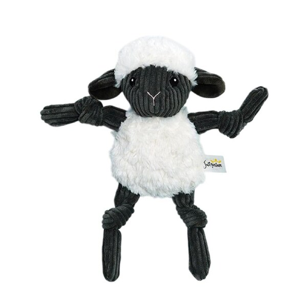 Lamb Shape Pet Chew Toy with Squeaker Soft PP Cotton for Dogs Puppies Play Use