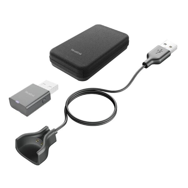 YEALINK Portable Accessory Kit for WH63/67, Carry Case, Charging Cable, WDD60 DECT Dongle