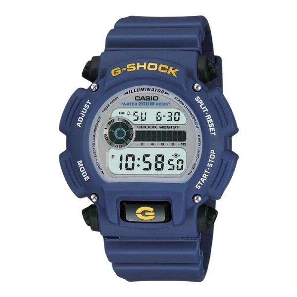 Casio G-Shock DW-9052-2V Mens Digital Watch 200m Blue Resin Sport Timer Alarm