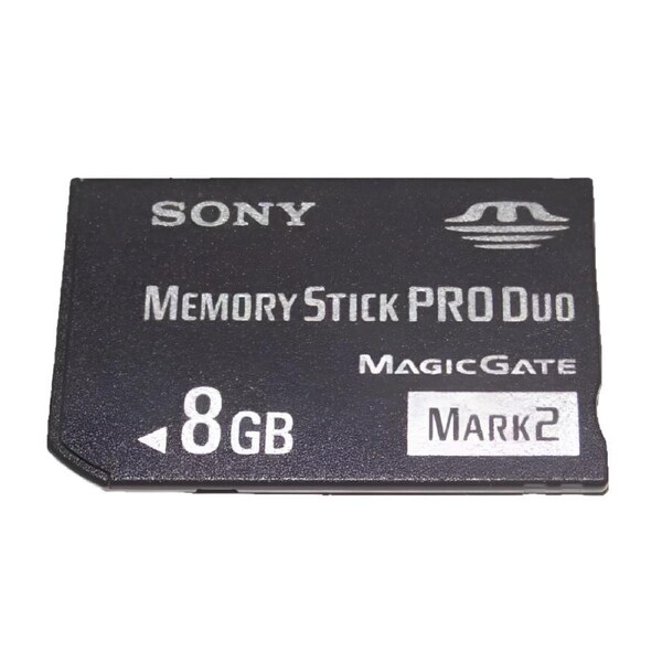 Sony 8GB Sony PSP Memory Stick Pro Duo Mark 2 Memory Card Camera Cybershot (Preowned)