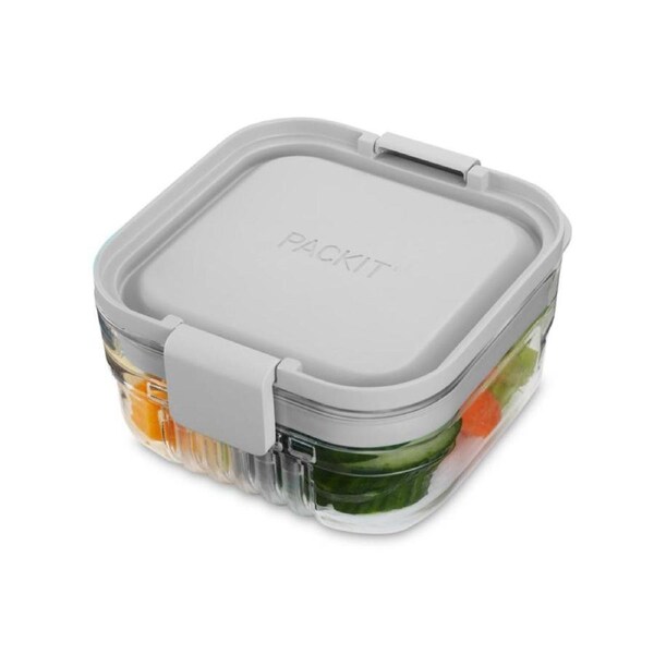 PackIt Mod Snack Bento Box - Steel Grey