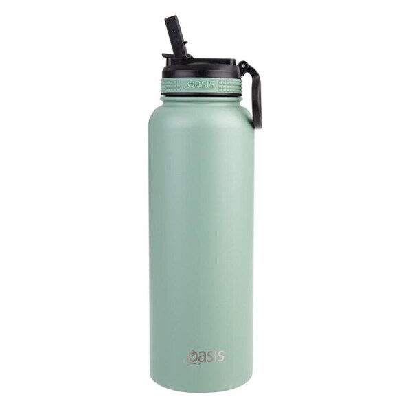 Oasis Challenger Insulated 1.1L Drink Bottle - Sage Green