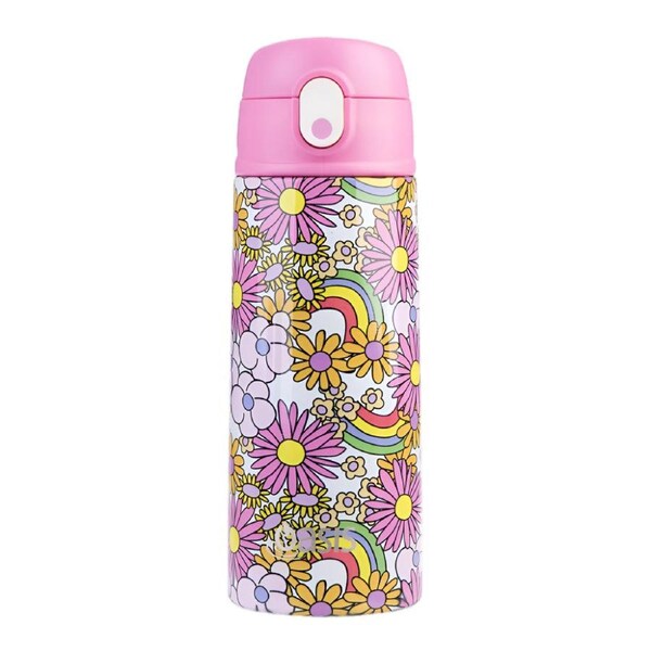 Oasis Insulated Drink Bottle with Sipper 550ml - Flower Power
