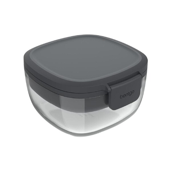 Bentgo Glass Salad Bowl - Dark Grey