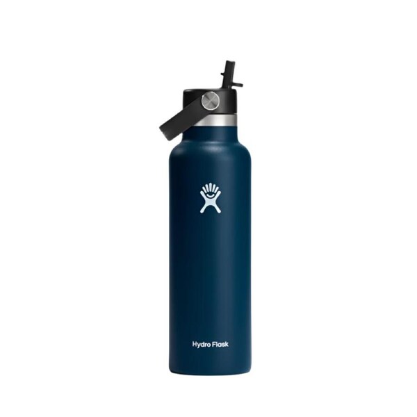 Hydro Flask Insulated Bottle 21oz/621ml Standard Flex Straw Cap - Indigo