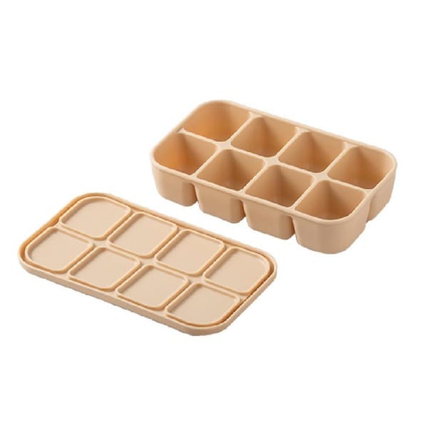 Silicone Bento Box - 8 Compartment - Sand
