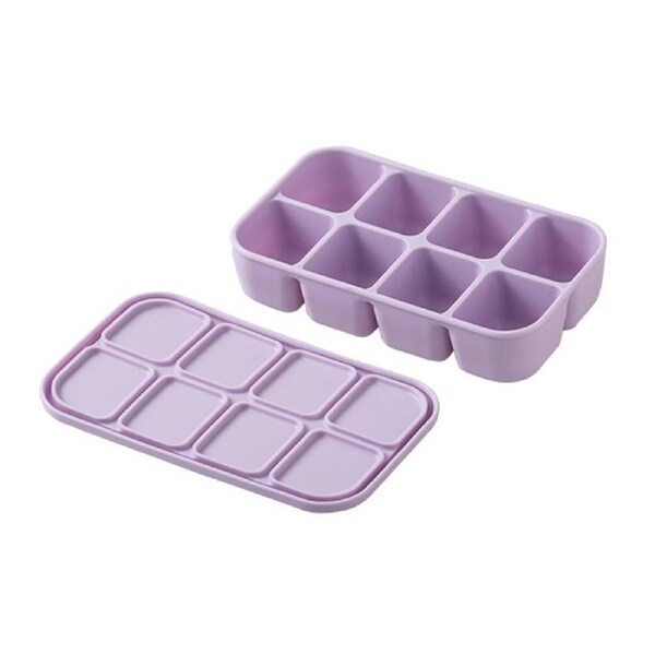 Silicone Bento Box - 8 Compartment - Lilac