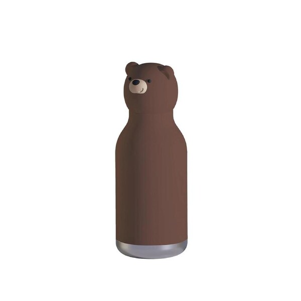 Asobu 460ml Insulated Bestie Bottle - Brown Bear