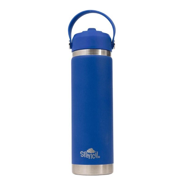 Spencil BIG Insulated Drink Bottle 650ml - Azure