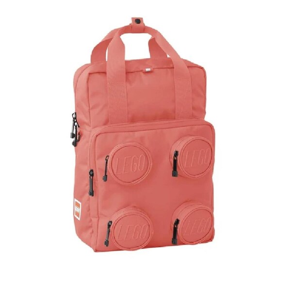 LEGO 2x2 Brick Backpack - Vibrant Coral