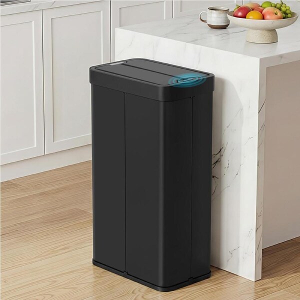Devanti Motion Sensor 70L Bin Rubbish Bin Automatic Kitchen Bin Touchless Black