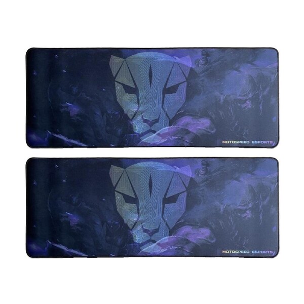 2PK Motospeed P60 PRO Rubber Gaming Mouse Keyboard Pad 800x300x3mm Black