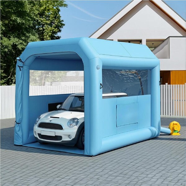 Giantz Inflatable Paint Booth 2.5X2.5X3M w 550W Blower Air Filter Spray Paint Tent for Car Furniture