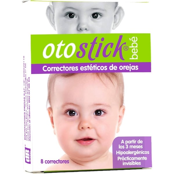 Otostick Baby Infant Ear Corrector with Head Cap - Silicone Cosmetic Ear Corrector for Babies & Toddlers 3 Months+
