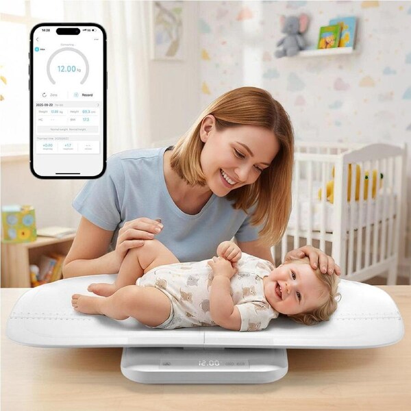 PlayPals Baby Digital Scale Bluetooth 150KG with Height Mesure Pet Infant Scale
