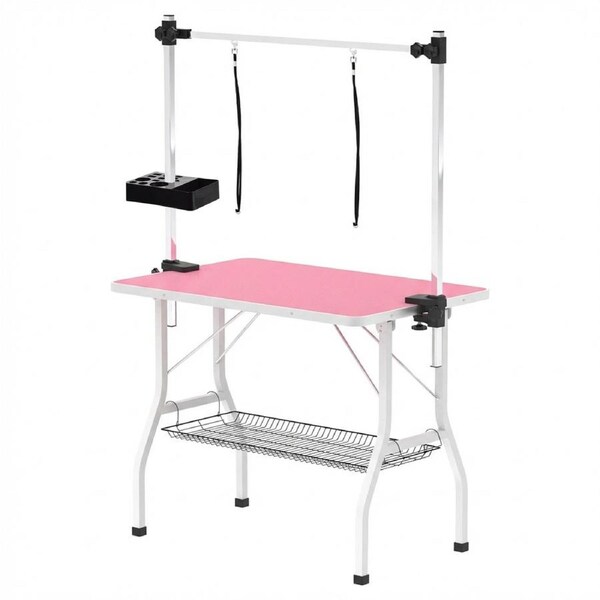 Advwin Pet Grooming Table Dog Grooming Station with Tool Storage