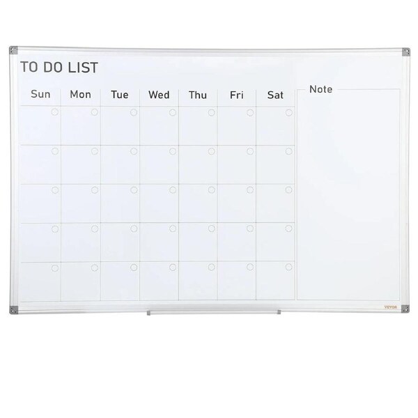 Magnetic Whiteboard Dry Erase Board 36 x 24 Wall Mounted for Office