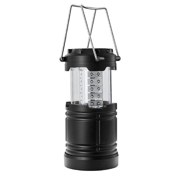 LED Camping Lanterns, 4 Pack, Magnetic Base, Battery Powered Lights, Lightweight Hanging Collapsible Lights, Ideal for Outdoor Camping Hiking, Emergency Survival Lights for Hurricane, Black