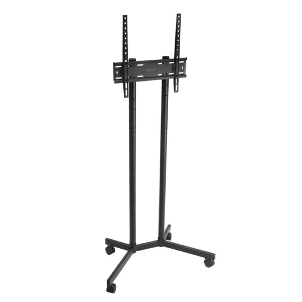 Rolling TV Stand, Mobile TV Cart for 32-65 Inch Screens, Height Adjustable, Portable Monitor Stand with Wheels Holds up to 40 kg for Living Room, Bedroom, Office, Outdoor, Max VESA 400x400mm