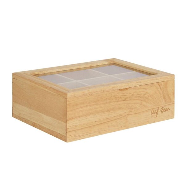 Leaf & Bean Timber Tea Box - Large