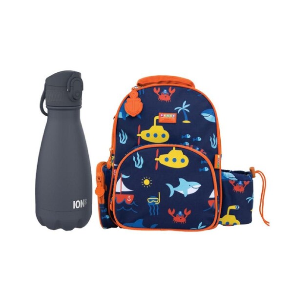 Penny Scallan Medium Backpack + Bonus ION8 280ml Bottle - Anchors Away