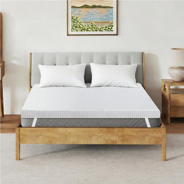 10cm DreamZ Memory Foam Mattress Topper Dual Layer - Queen