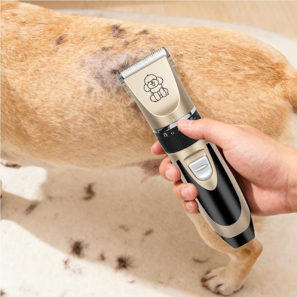 Pawz Pet Clipper Cat Dog Grooming Trimmer Shaver Cordless Rechargeable Kit Gold