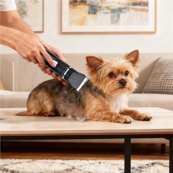 Pawz Pet Clipper Cat Dog Grooming Trimmer Shaver Cordless Rechargeable Kit Black