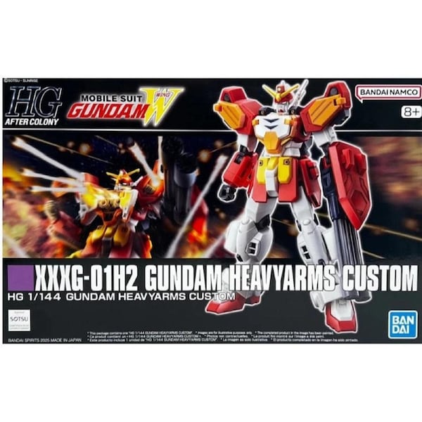Mobile Suit Gundam Wing HGAC XXXG-01H2 Gundam Heavyarms Custom 1/144 Scale Model Kit