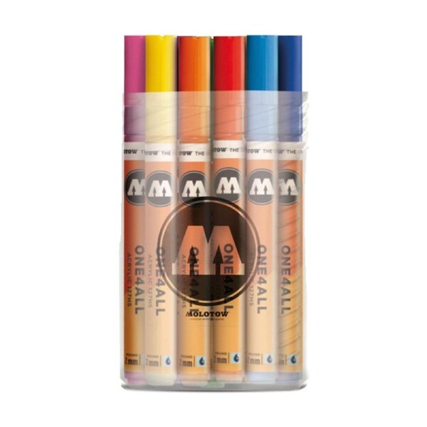 20pc Molotow One4All Art/Craft Drawing Pen Marker Set 2mm Multicolour