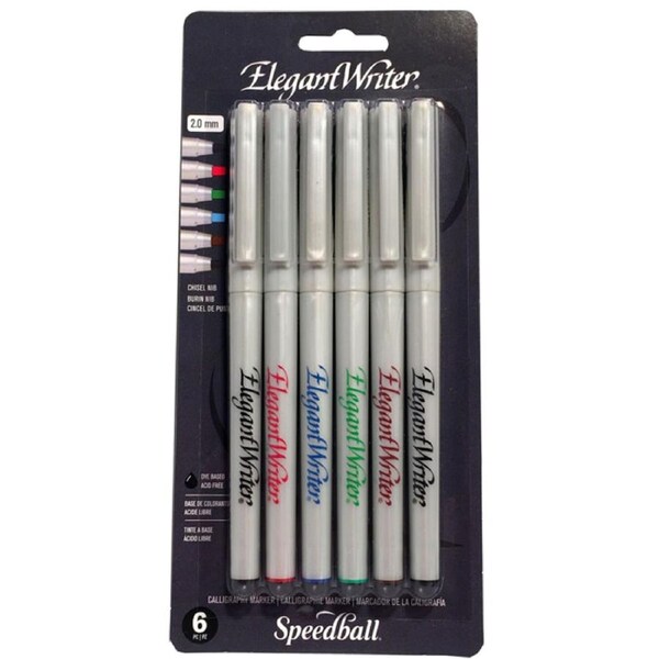 5pc Speedball Elegant Writer Art/Craft Calligraphy Writing Markers Fine