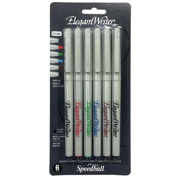5pc Speedball Elegant Writer Art/Craft Calligraphy Writing Markers Medium
