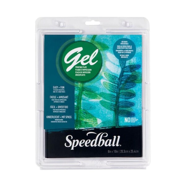 Speedball Art & Craft Gel Monoprinting Plate Print/Mixed Media 8x10 Inch