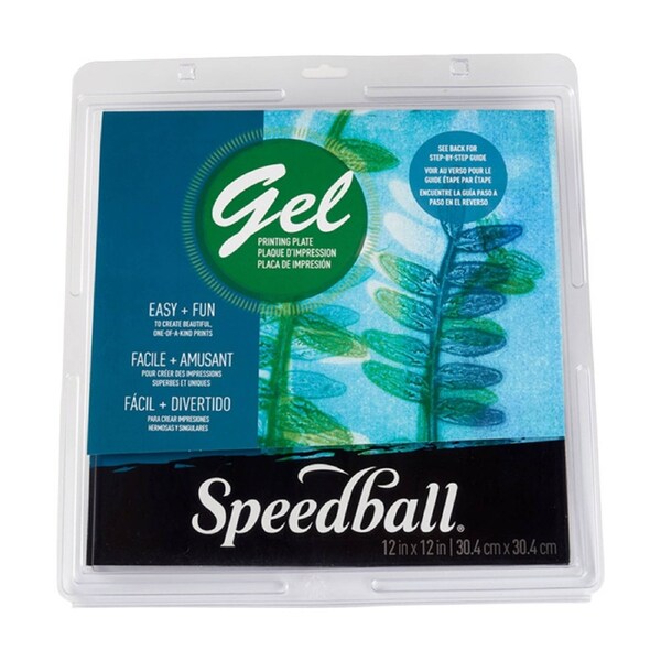 Speedball Art & Craft Gel Monoprinting Plate Print/Mixed Media 12x12 Inch