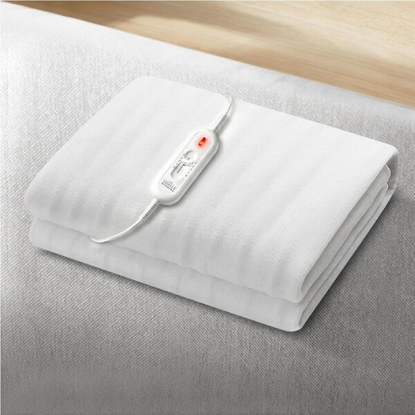 Giselle Electric Blanket King Single Heated Fully Fitted Washable Pad Winter Warm