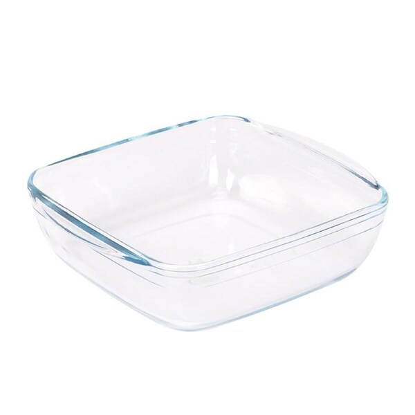 O Cuisine Square Roaster Borosilicate Glass Air Fryer Safe 2.2L 25x22x7cm