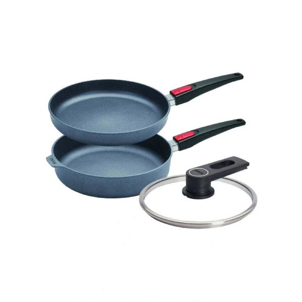 2pc Woll Diamond Lite 28cm Frypan And Saute Pan Set Nonstick Detachable Handles