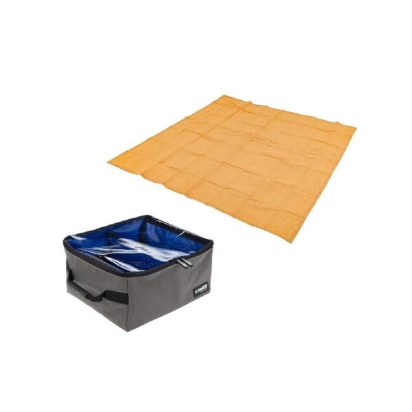 Kings Mesh Flooring 3m x 3m+ AKPlus Tall Clear Top Bag 28L -PVC Lid with SBS Zip
