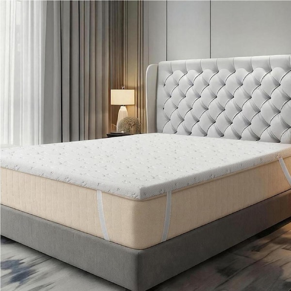 5cm DreamZ Memory Foam Mattress Topper Dual Layer - King Single