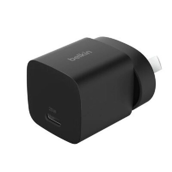 Belkin BoostCharge 25W USB-C PD 3.1 Cubic Wall Charger - Black