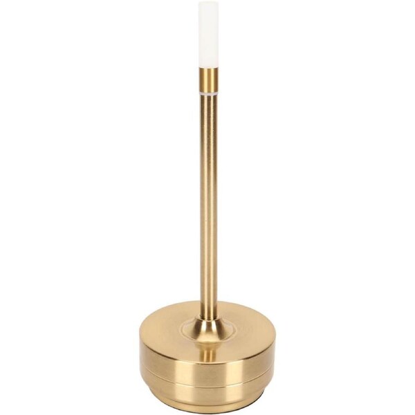 LED Cordless Table Lamp, Anti Slip Base Warm Light Touch Control Portable LED Table Lamp for Restaurant (Gold)