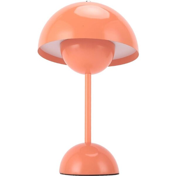 LED Table Lamp, 3 Color Temperature LED Cordless Table Lamp Touch Dimming Rechargeable for Bedroom (Pink)
