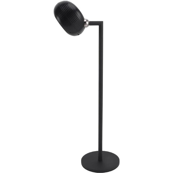 LED Cordless Desk Lamp, Magnetic Head Cordless Table Lamp with USB Cable for Bedside (Black)