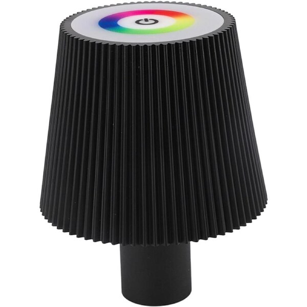 LED Wine Bottle Lamp, Touch Control 4000mAh Battery LED Bottle Lamp for Dining Table (Black)